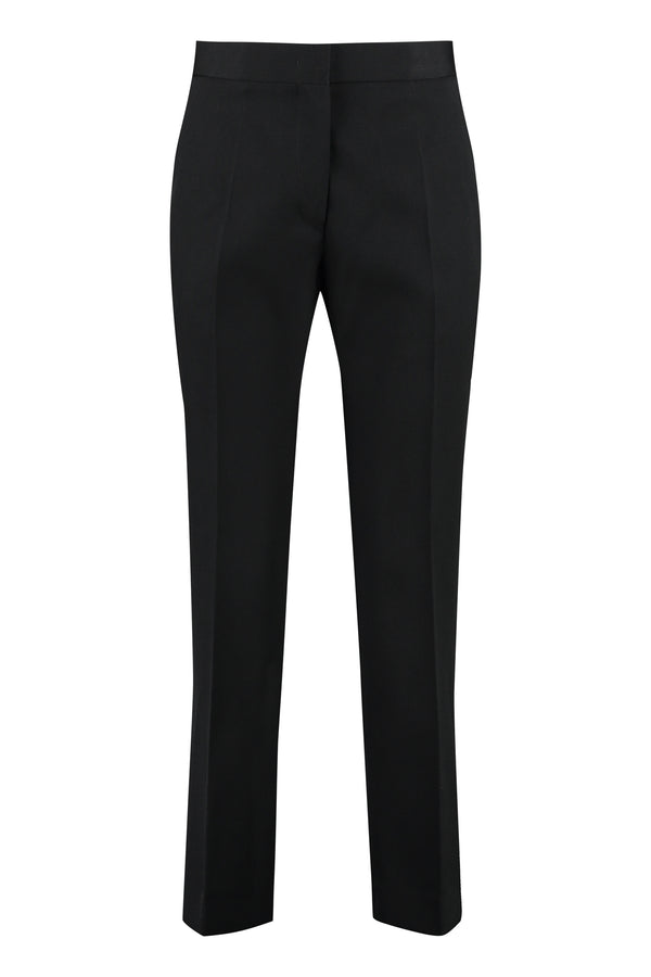 Wool cropped trousers-0